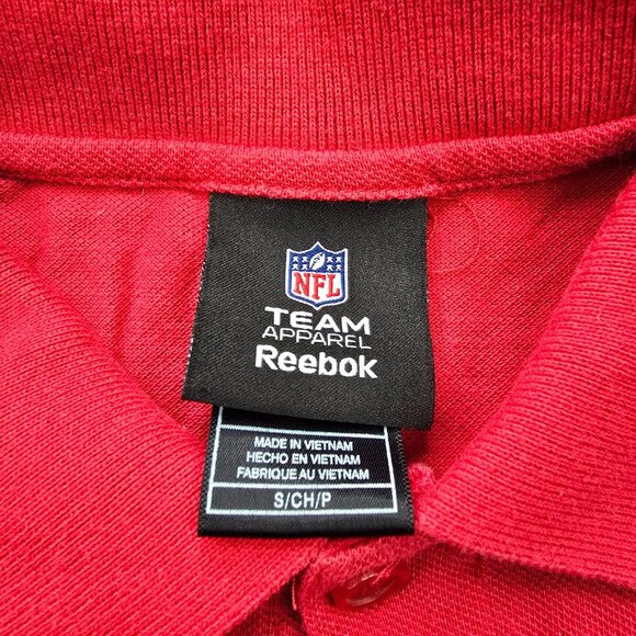 Houston Texans Polo Shirt Mens Small/ Medium Red Reebok NFL Football Embroidered - Picture 7 of 9